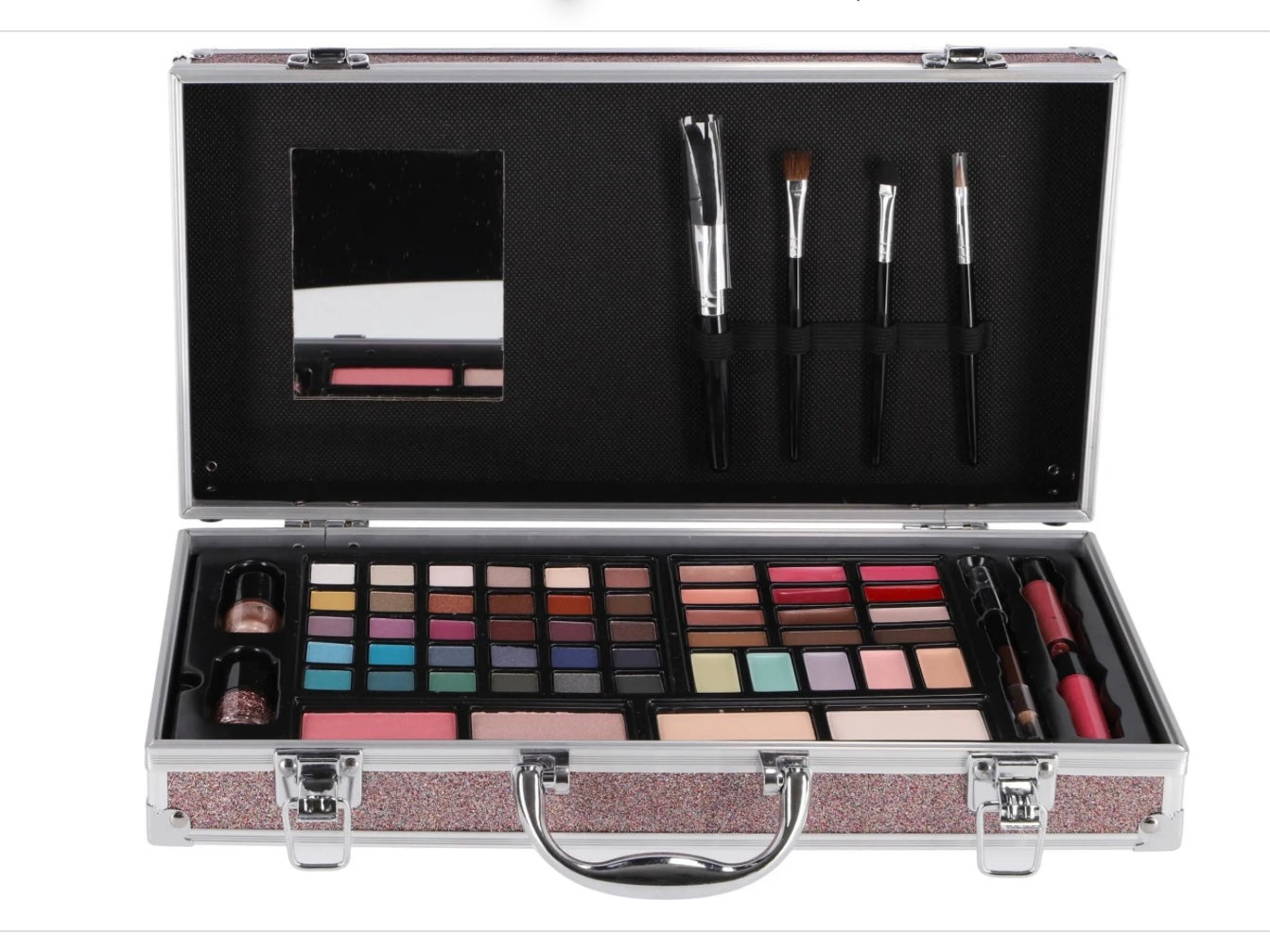 Valigetta trucco Casuelle Make-up Case Rosa Glitter