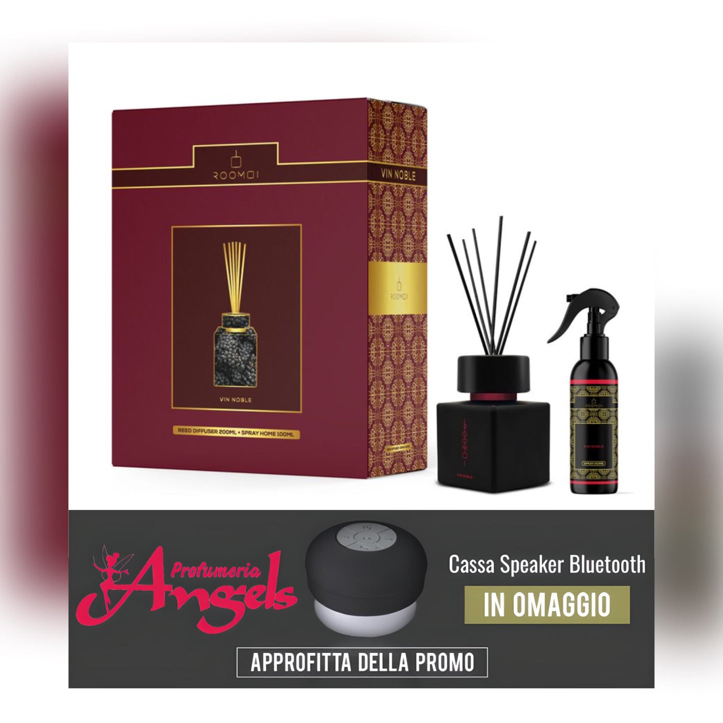 ROOMOI COFANETTO VIN NOBLE 200 ML + Spray Home 100 ml