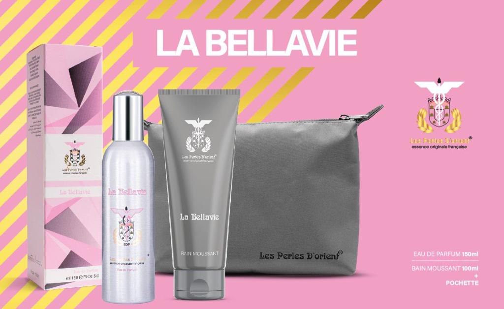 La Bellavie Confezione Edp 150ml + Bagnoschiuma 100ml + Pochette