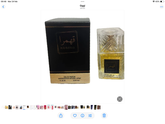 Miniature  KAHMRHA  BLACK 25 ml edp
