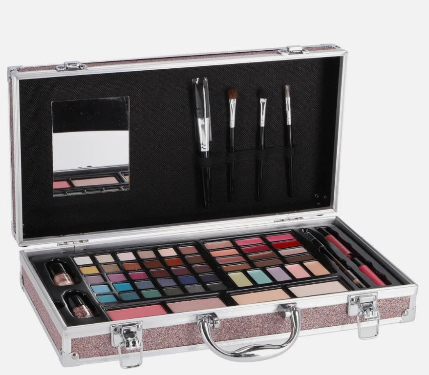 Valigetta trucco Casuelle Make-up Case Rosa Glitter