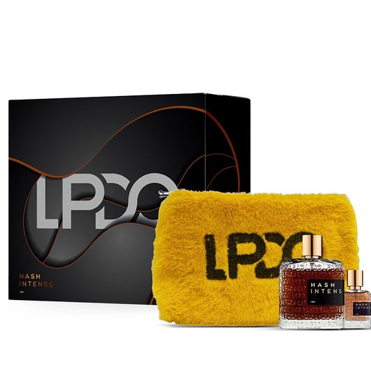 LPDO  HASH INTENSE Cofanetto PROFUMO 100 ml edp+ Profumo 15 ml  edp + Pochette 2026 /2027