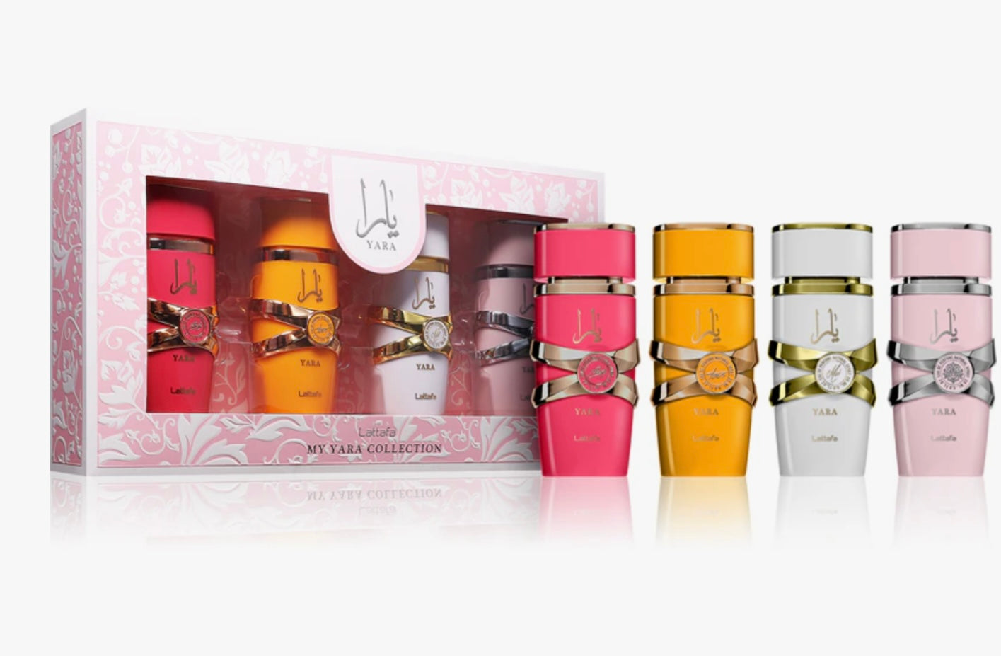 Lattafa Yara Collection - Set Regalo di 4 EDP da 25 ml per Donne con Fragranze Eleganti e Femminili