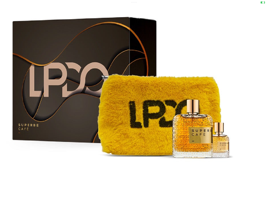 SUPERBE CAFÈ EAU DE PARFUM COFANETTO PROFUMO 100ml edp+PROFUMO 15 ml+ pochette