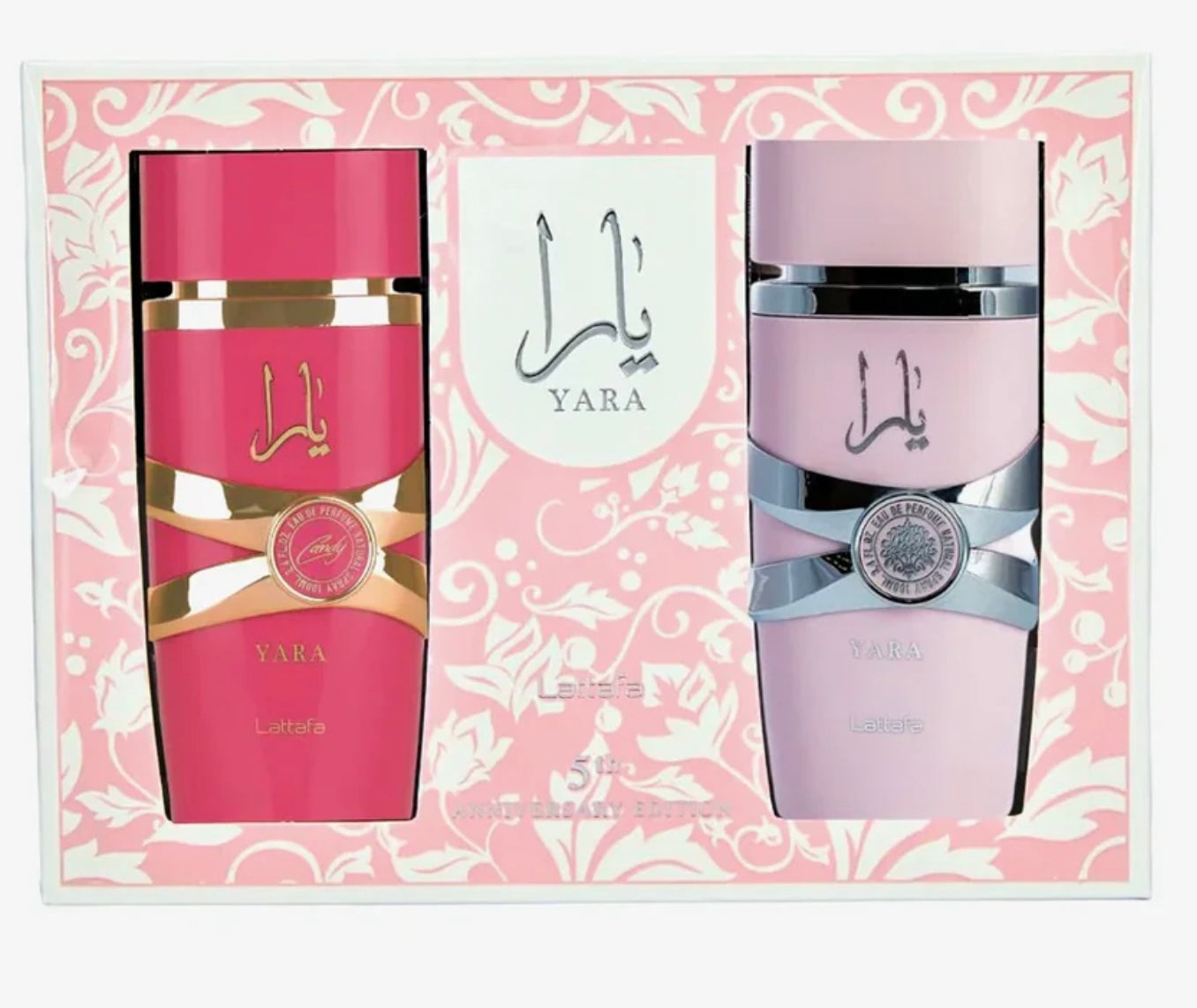 Lattafa Yara 5th Anniversary Edition - Set di Profumi da Donna (2x100 ml) - Fragranze Dolce e Floreale