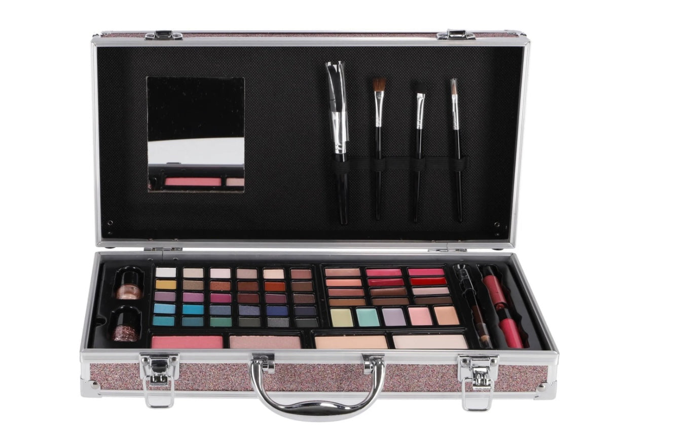 Valigetta trucco Casuelle Make-up Case Rosa Glitter