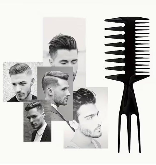 Petine per Acconciature - Ergonomico Antistatico per Capelli Voluminosi, Senza Profumo, Ideale per Fade & Look Soffici, Accessorio per Taglio Fade|Styling Moderno|Petine in Plastica Resistente, Strumenti per Acconciature kappa