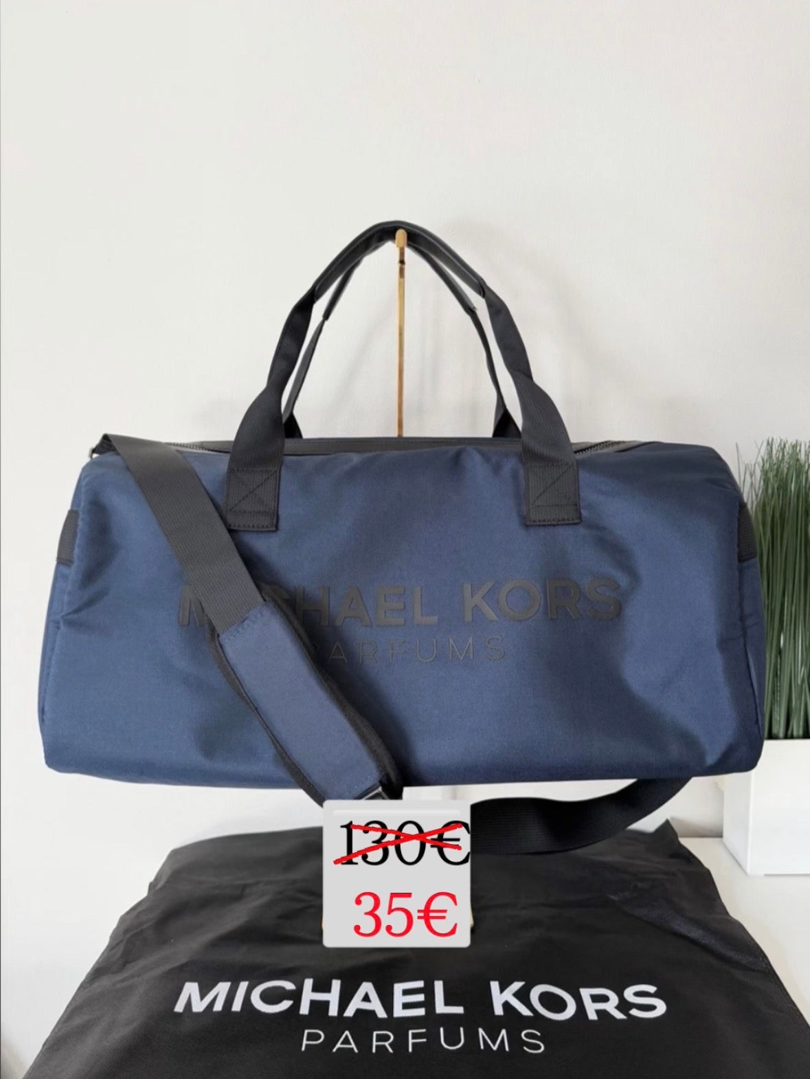 New Michael Kors Duffle Bag Gym Travel Blue 18*9