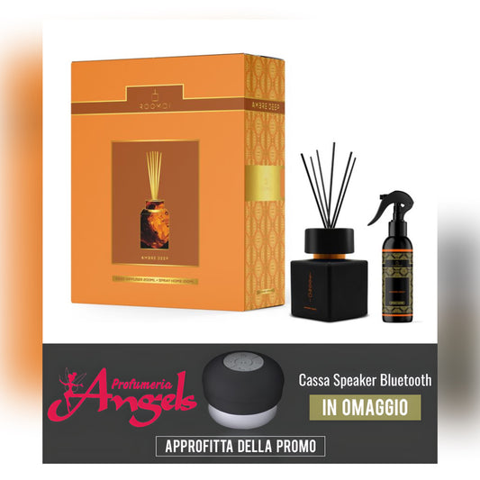 ROOMOI COFANETTO AMBRE DEEP 200 ML + Spray Home 100 ml