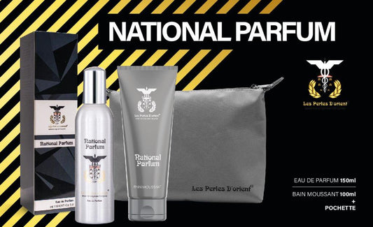 National Parfum Confezione  Edp 150ml + Bagnoschiuma 100ml + Pochette