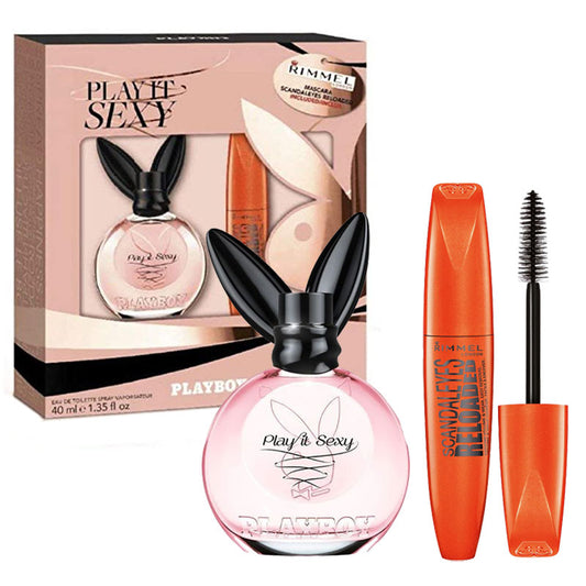 Cofanetto donna PLAYBOY PLAY IT SEXY edt 40ml + mascara Rimmel Scandaleyes Reloaded
