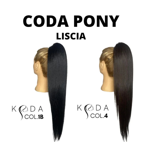 Coda extension a cuffia effetto naturale Modello Pony